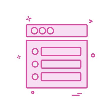 Web düzeni simge tasarım vektörü