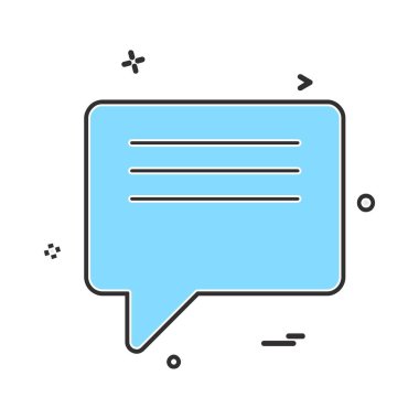 İletileri simge vektör beyaz arka plan üzerinde