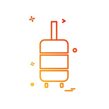 Seyahat simgesi tasarım vektörü