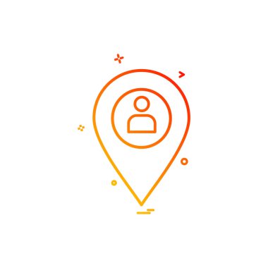 GPS konumu harita seyahat yön simge vektör tasarımı