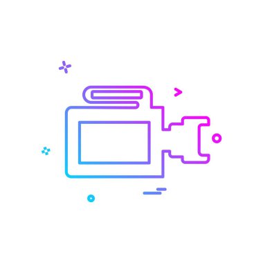 Kamera simgesi tasarım vektörü