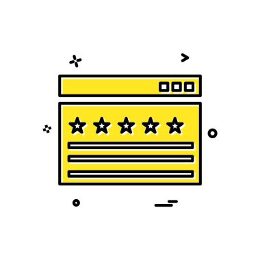 Web yerleşim simgesi tasarım vektörü