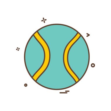 Temel topu simge tasarlamak vektör