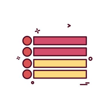 Menü düğmeleri simge tasarım vektörü