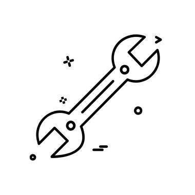 Donanım aracı simgesi tasarım, renkli vektör çizim 