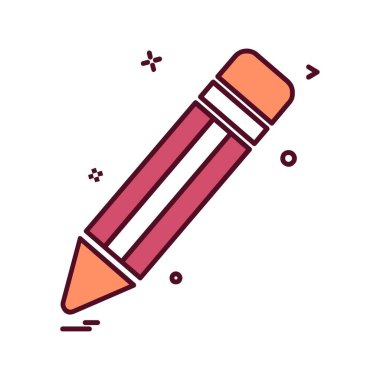 Kalem simgesi tasarım vektörü 