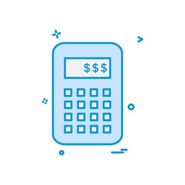 Hesap makinesi simgesi tasarım vektörü