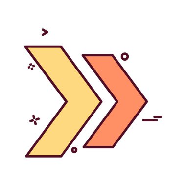 Ok simgesi tasarım vektörü