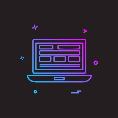 Web sitesi düzenleme simgesi tasarım vektörü