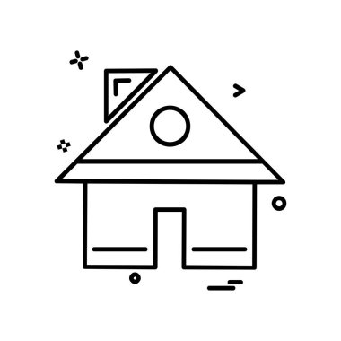 Ev simgesi tasarım vektörü