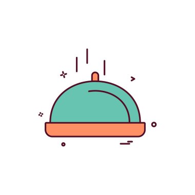 Gıda simgesi tasarım vektörü