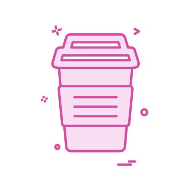 İçki simgesi tasarım, renkli vektör çizim 