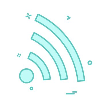 Wifi simge tasarım vektörü