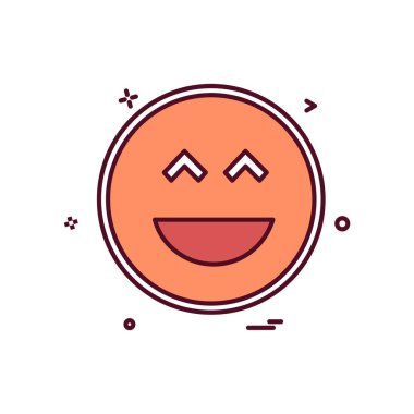 Gülen simge tasarlamak vektör 