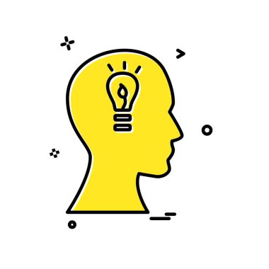 Fikir simge tasarlamak vektör