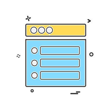 Web düzeni simge tasarım vektörü