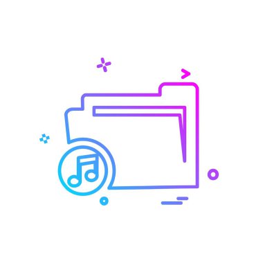 Klasör simge tasarlamak vektör