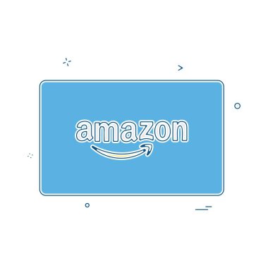 Amazon kredi kartı tasarlamak vektör 