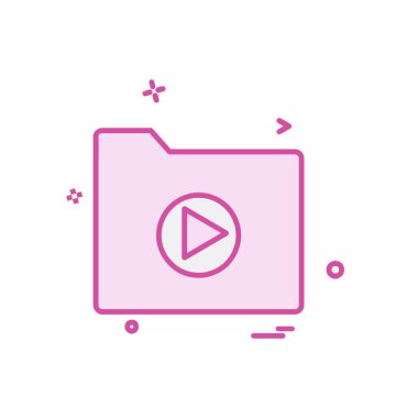 Klasör simge tasarlamak vektör