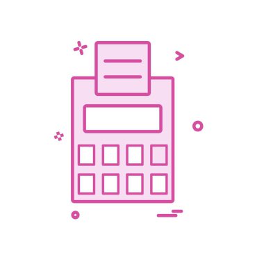 Hesap makinesi simgesi tasarım vektörü