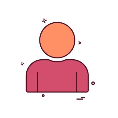 Avatar simge tasarım vektörü