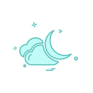 Weather simge vektör beyaz arka plan üzerinde