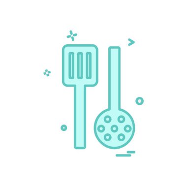 Mutfak simgesi tasarım vektörü