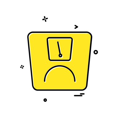 Ağırlık makine simge tasarlamak vektör