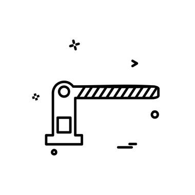 Bariyer simge tasarlamak vektör durdurmak