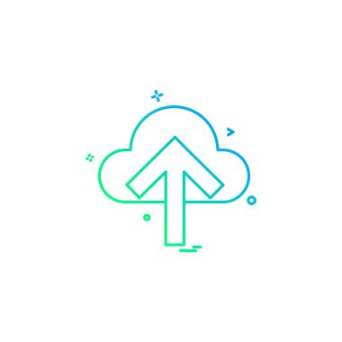 Bulut simgesi tasarım vektörü