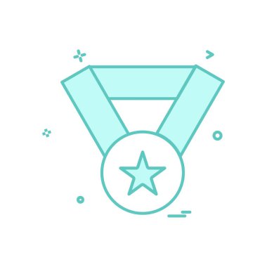 ödül madalya kazanan simge vektör tasarımı