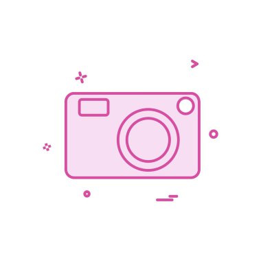 Kamera simgesi tasarım vektörü