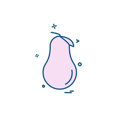 Meyve simgesi tasarım vektörü