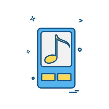 Mobil simge tasarım vektörü