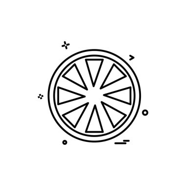 Gıda simgesi tasarım vektörü