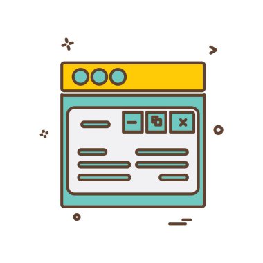 Web düzen simge tasarlamak vektör