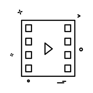 Video simge tasarlamak vektör