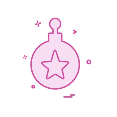 Noel top simge tasarlamak vektör