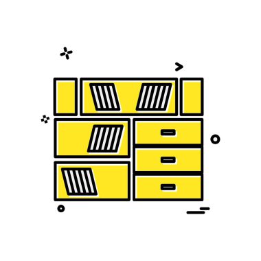 Tablo simgesi tasarım vektörü