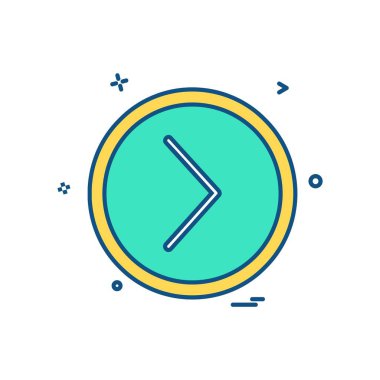 Sonraki simge tasarlamak vektör