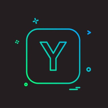 Alfabe simge tasarlamak vektör