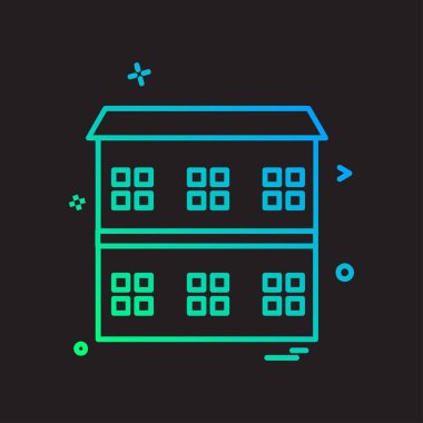 Emlak simge tasarlamak vektör