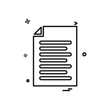 dosya belge liste simge vektör tasarımı