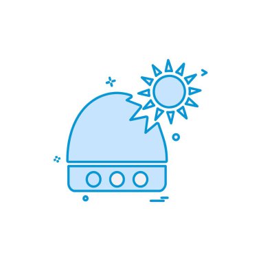 Web sitesi simgesi tasarım, renkli vektör çizim