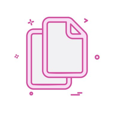 Dosya simgesi tasarım vektörü