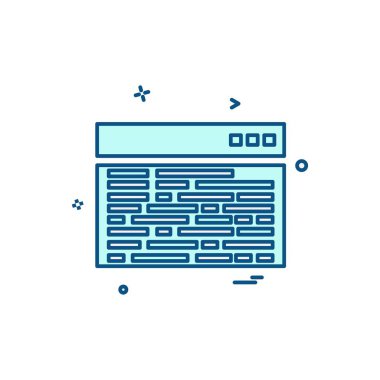 Bilgisayar simgesi tasarım vektörü 