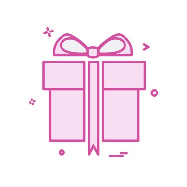 Giftbox simge tasarlamak vektör