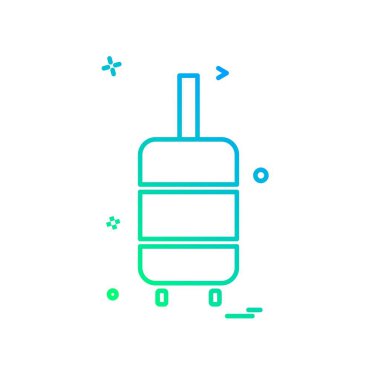 Seyahat simgesi tasarım vektörü