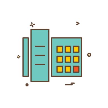 Telefon simgesi tasarım vektörü