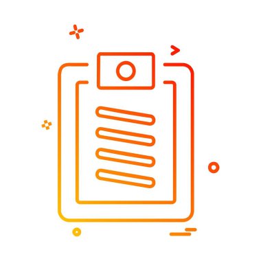 Belge simgesi tasarım vektörü 